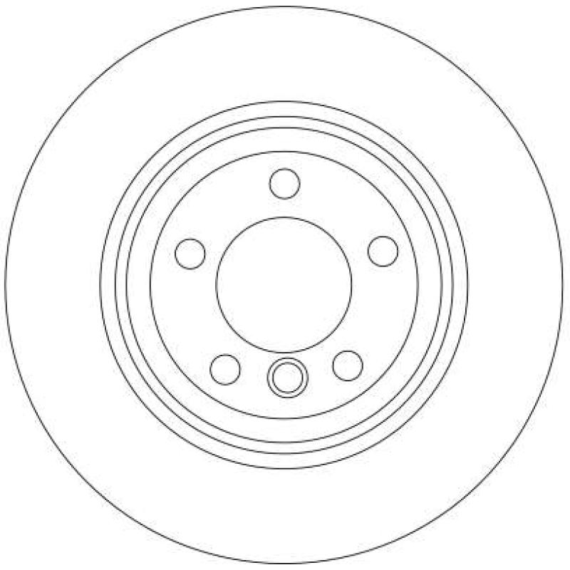 Jeu de 2 disques de frein arrière TRW DF4391 - Visuel 1