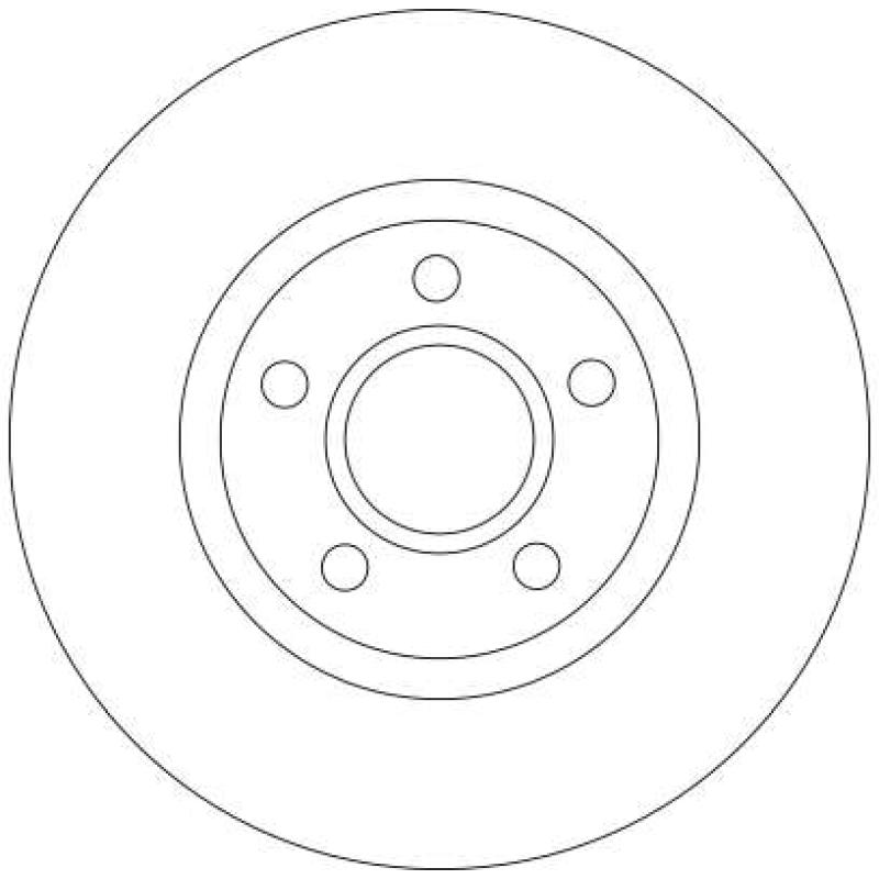 Jeu de 2 disques de frein avant TRW DF4424 - Visuel 1