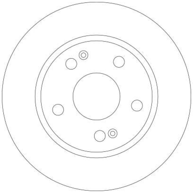 Jeu de 2 disques de frein avant TRW DF4443 - Visuel 1