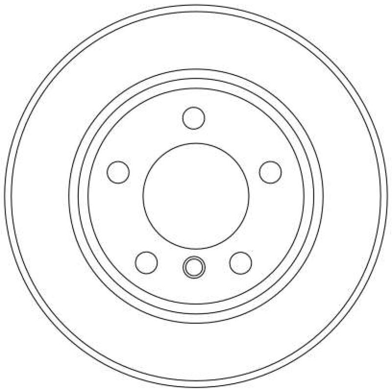 Jeu de 2 disques de frein avant TRW DF4447 - Visuel 1