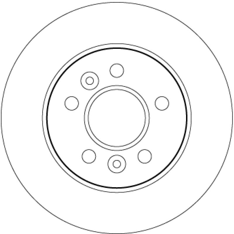 Jeu de 2 disques de frein arrière TRW DF4546 - Visuel 1
