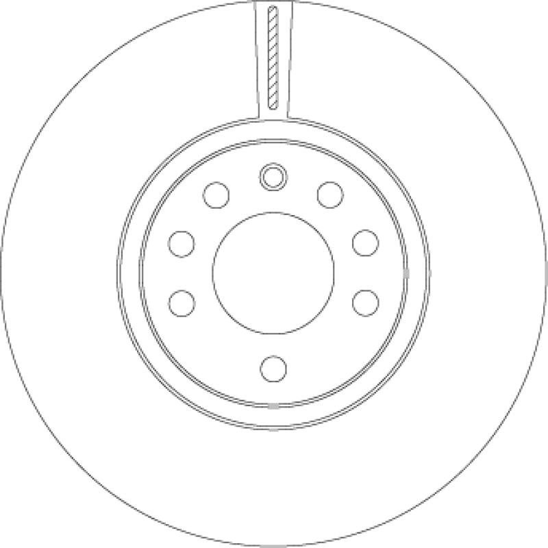 Jeu de 2 disques de frein avant TRW DF4549 - Visuel 1