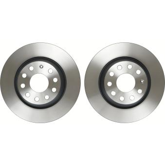 Jeu de 2 disques de frein arrière TRW DF4558 pour DS DS 9 2.0 TDI - 110cv