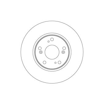 Jeu de 2 disques de frein avant TRW OEM 45251T2FA01