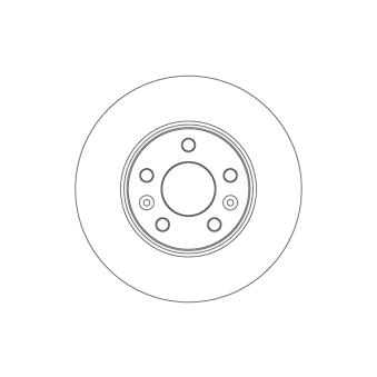 Jeu de 2 disques de frein avant TRW DF4615 pour AUDI Q8 E-TECH 145 - 143cv