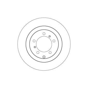 Jeu de 2 disques de frein arrière TRW DF4616S pour PORSCHE CAYENNE 3.0 AWD - 340cv