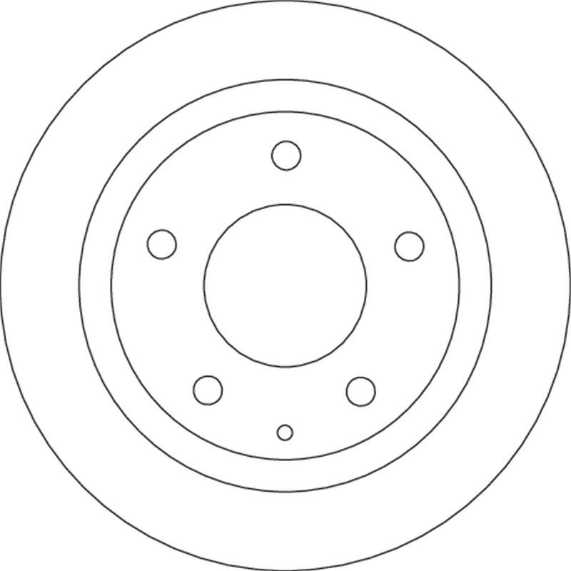 Jeu de 2 disques de frein arrière TRW DF4689 - Visuel 1