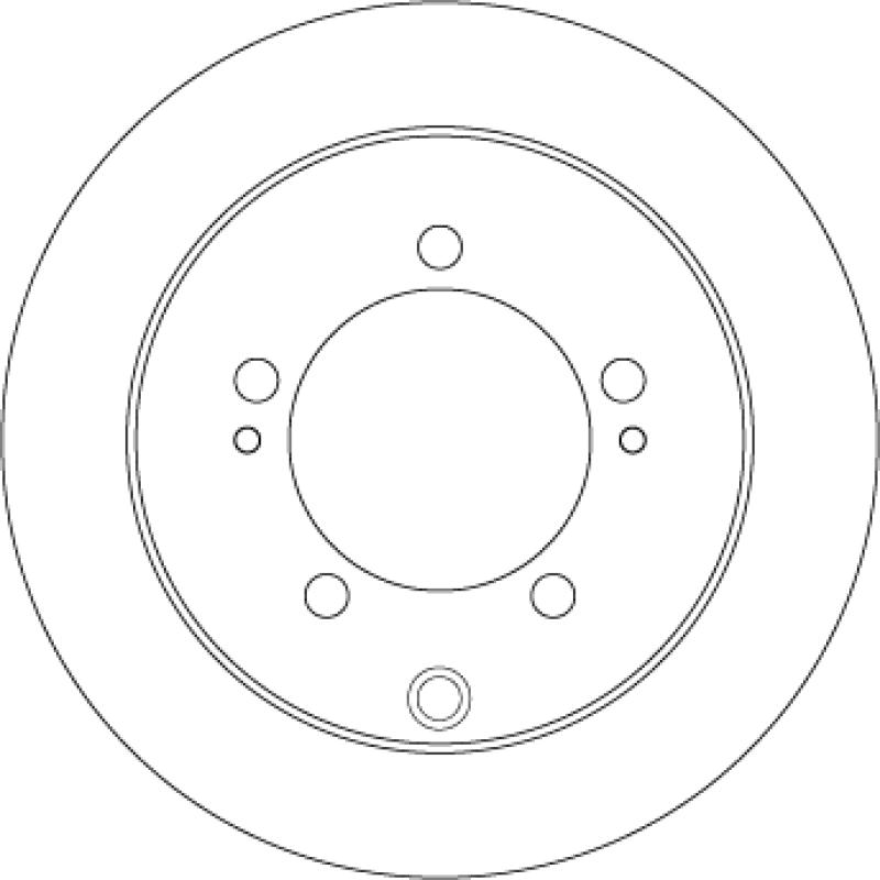 Jeu de 2 disques de frein arrière TRW DF4845 - Visuel 1