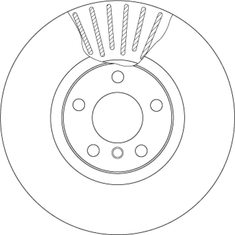 Jeu de 2 disques de frein avant TRW DF4853S - Visuel 1