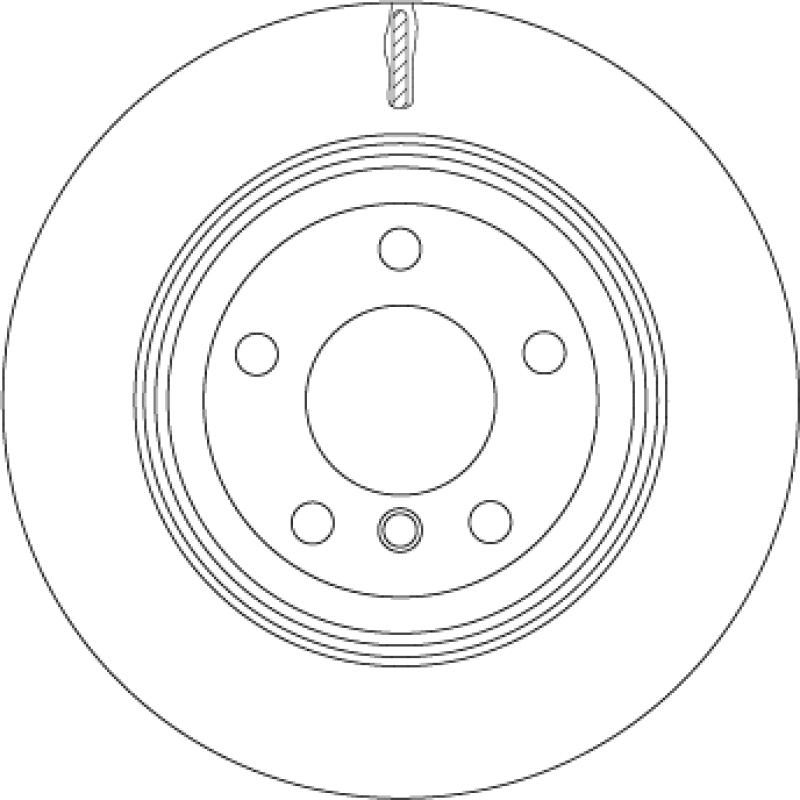 Jeu de 2 disques de frein arrière TRW DF4854S - Visuel 1