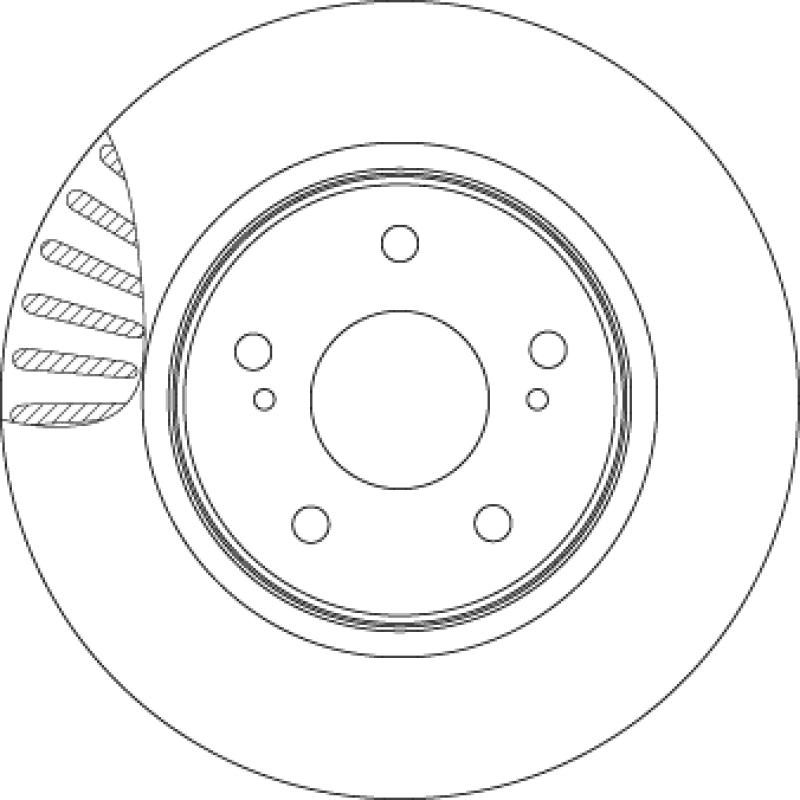 Jeu de 2 disques de frein avant TRW DF4857S - Visuel 1