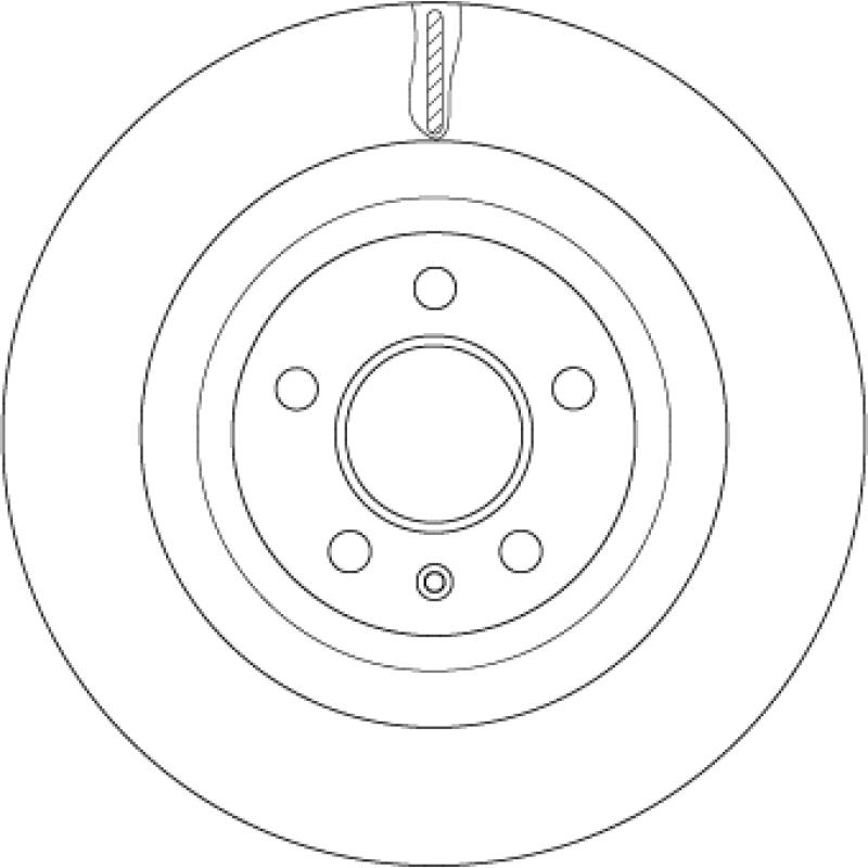 Jeu de 2 disques de frein arrière TRW DF4860S - Visuel 1