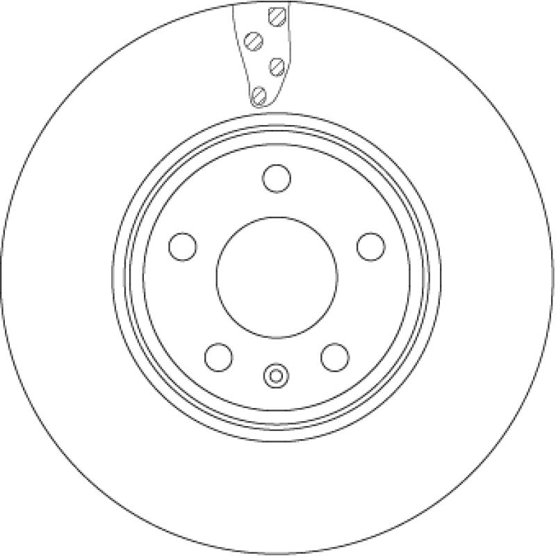 Jeu de 2 disques de frein avant TRW DF4866S - Visuel 1