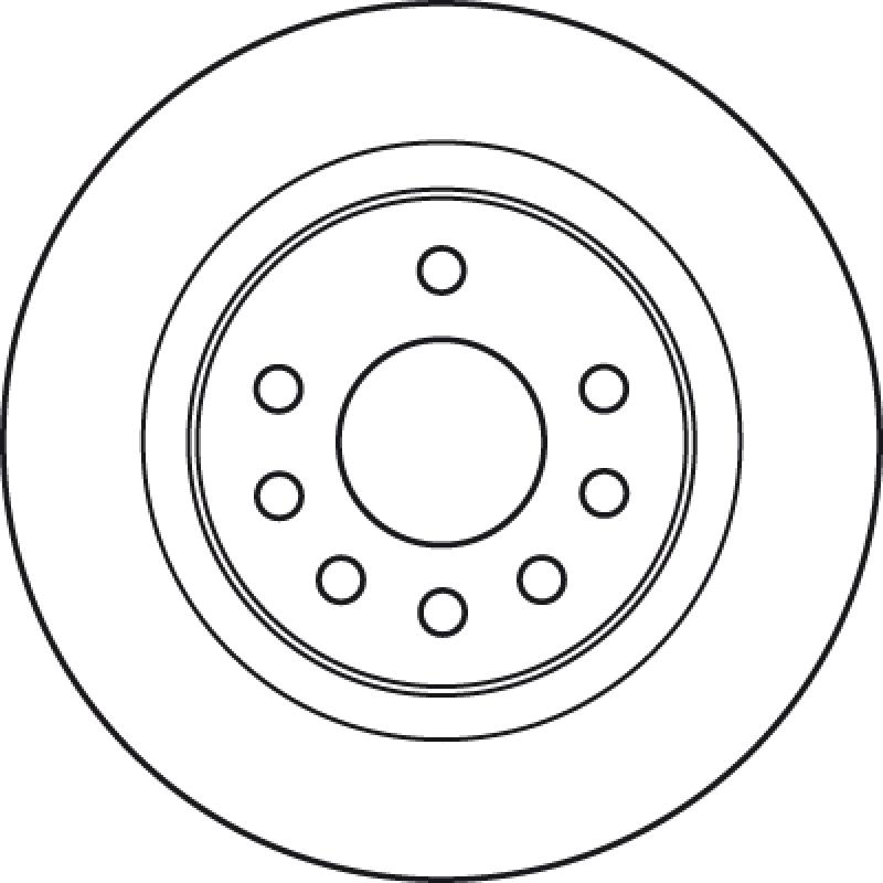Jeu de 2 disques de frein arrière TRW DF4938 - Visuel 1