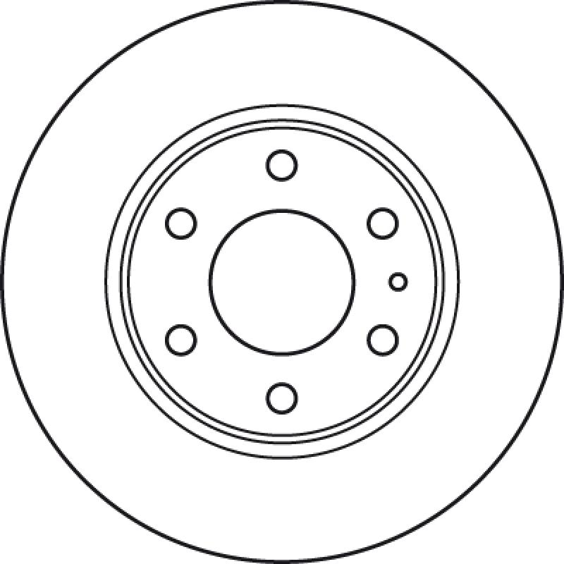 Jeu de 2 disques de frein arrière TRW DF4988S - Visuel 1