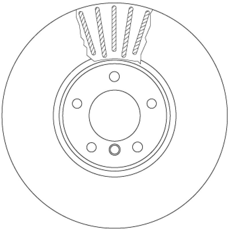 Jeu de 2 disques de frein avant TRW DF6003S - Visuel 1