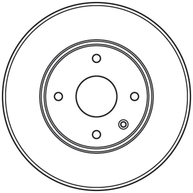 Jeu de 2 disques de frein avant TRW DF6031 - Visuel 1