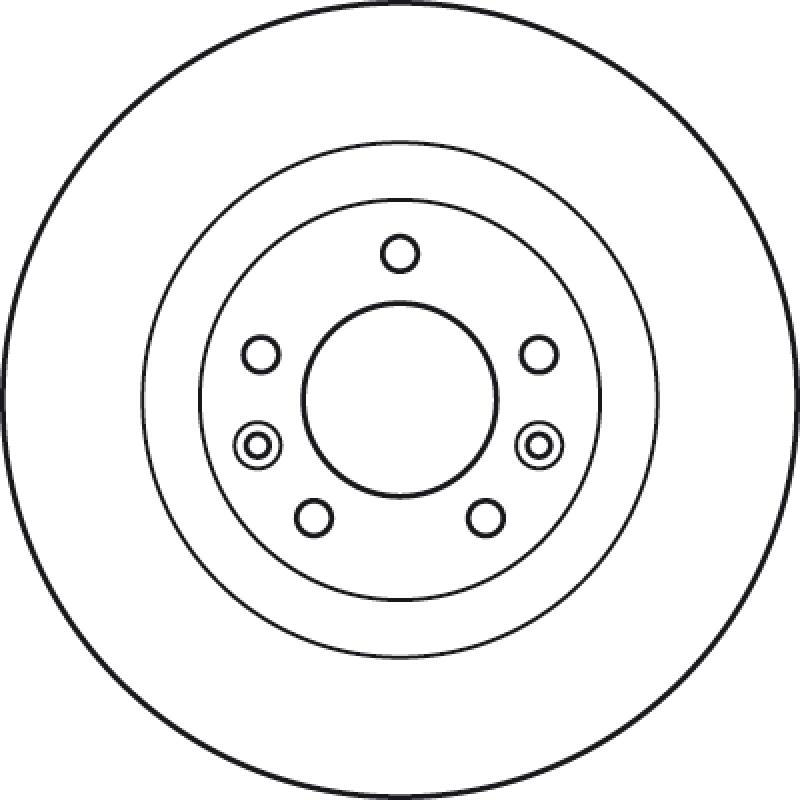 Jeu de 2 disques de frein arrière TRW DF6047 - Visuel 1