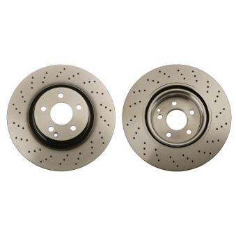 Jeu de 2 disques de frein avant TRW DF6077S pour MERCEDES-BENZ CLASSE S S 350 CDI - 235cv
