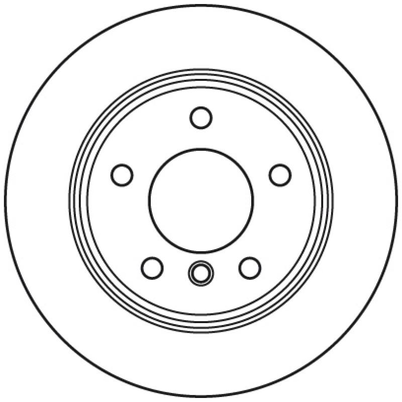Jeu de 2 disques de frein arrière TRW DF6106 - Visuel 1