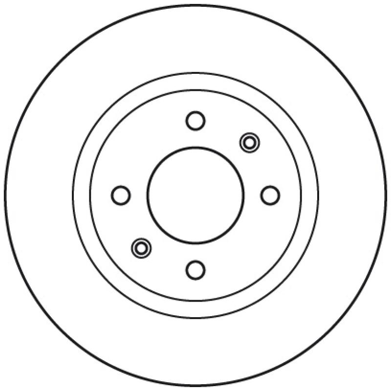Jeu de 2 disques de frein avant TRW DF6116 - Visuel 1