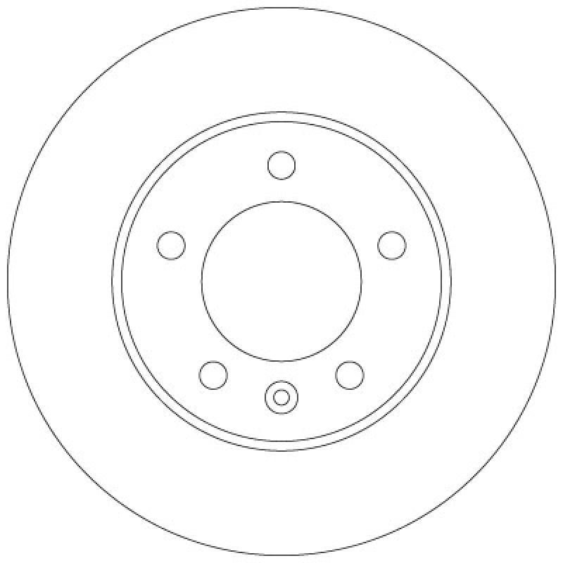 Jeu de 2 disques de frein arrière TRW DF6120 - Visuel 1