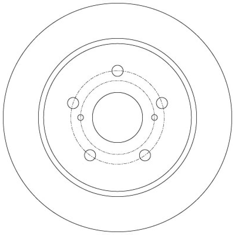 Jeu de 2 disques de frein arrière TRW DF6173 - Visuel 1