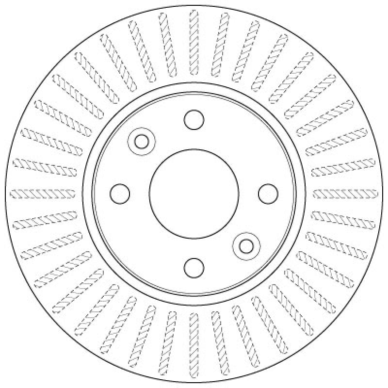 Jeu de 2 disques de frein avant TRW DF6186 - Visuel 1