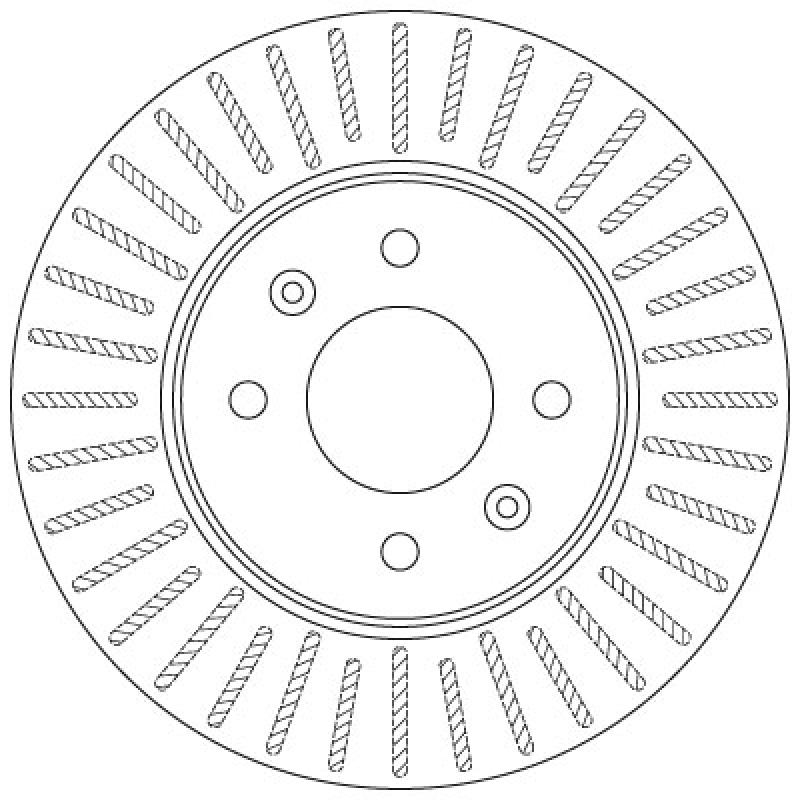 Jeu de 2 disques de frein avant TRW DF6198 - Visuel 1