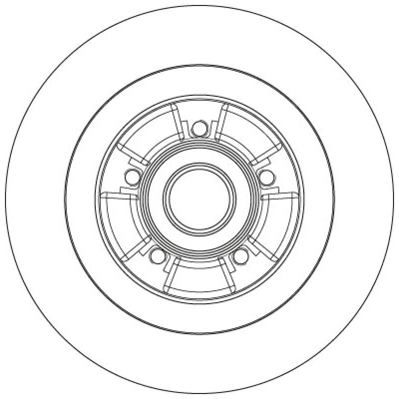 Jeu de 2 disques de frein arrière TRW DF6202BS - Visuel 1