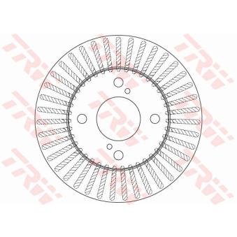 Jeu de 2 disques de frein avant TRW OEM 55311M68K10