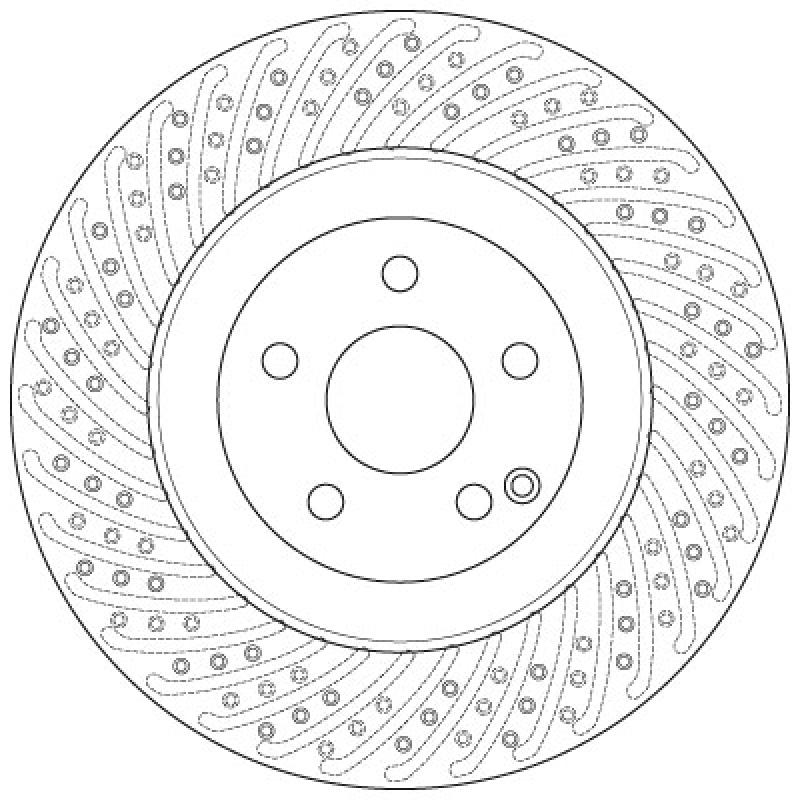 Jeu de 2 disques de frein avant TRW DF6242S - Visuel 1