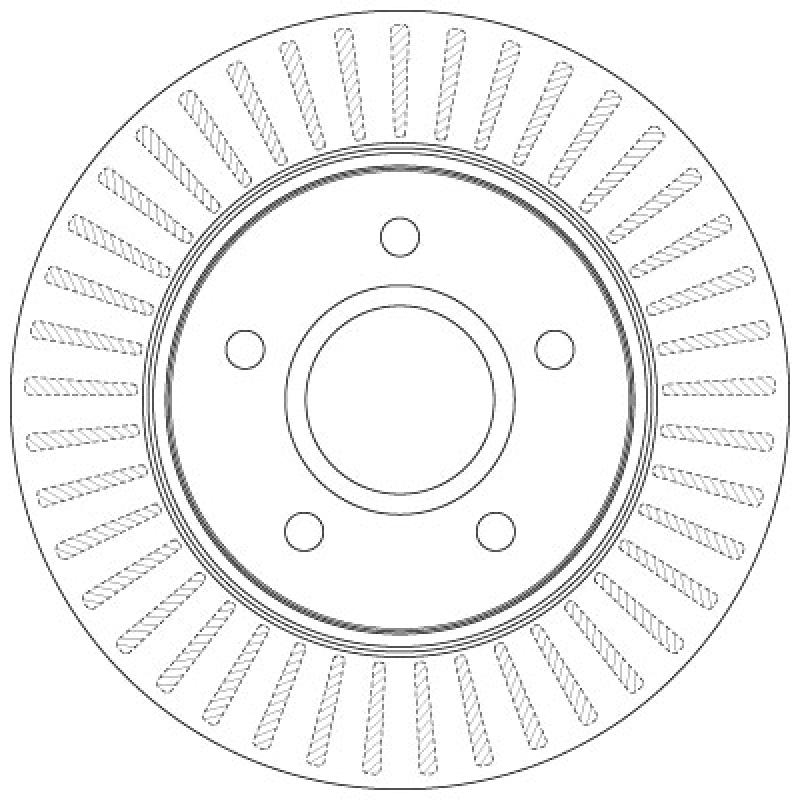Jeu de 2 disques de frein avant TRW DF6253S - Visuel 1
