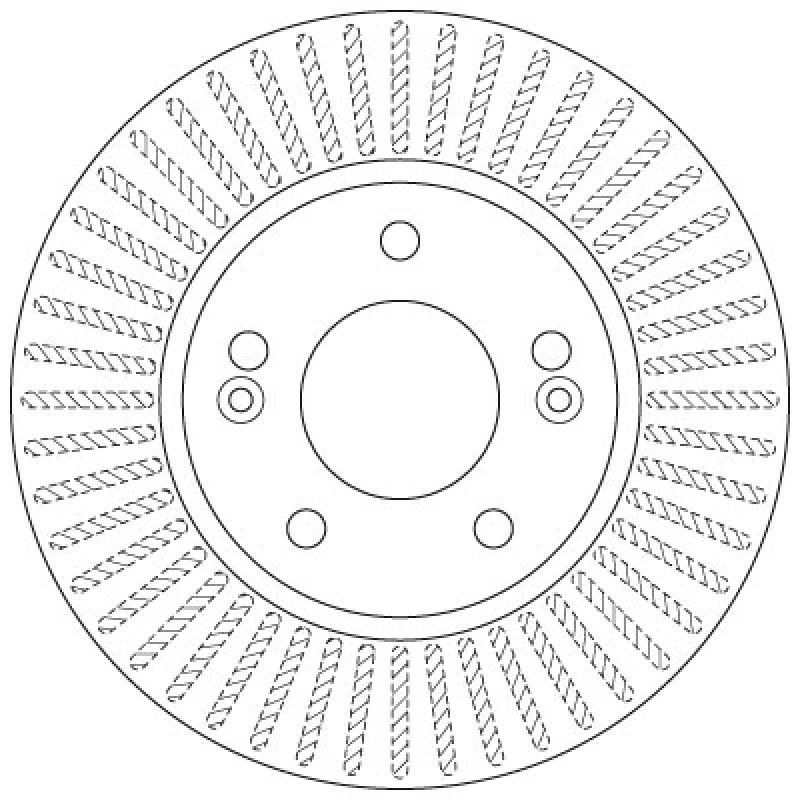 Jeu de 2 disques de frein avant TRW DF6270 - Visuel 1