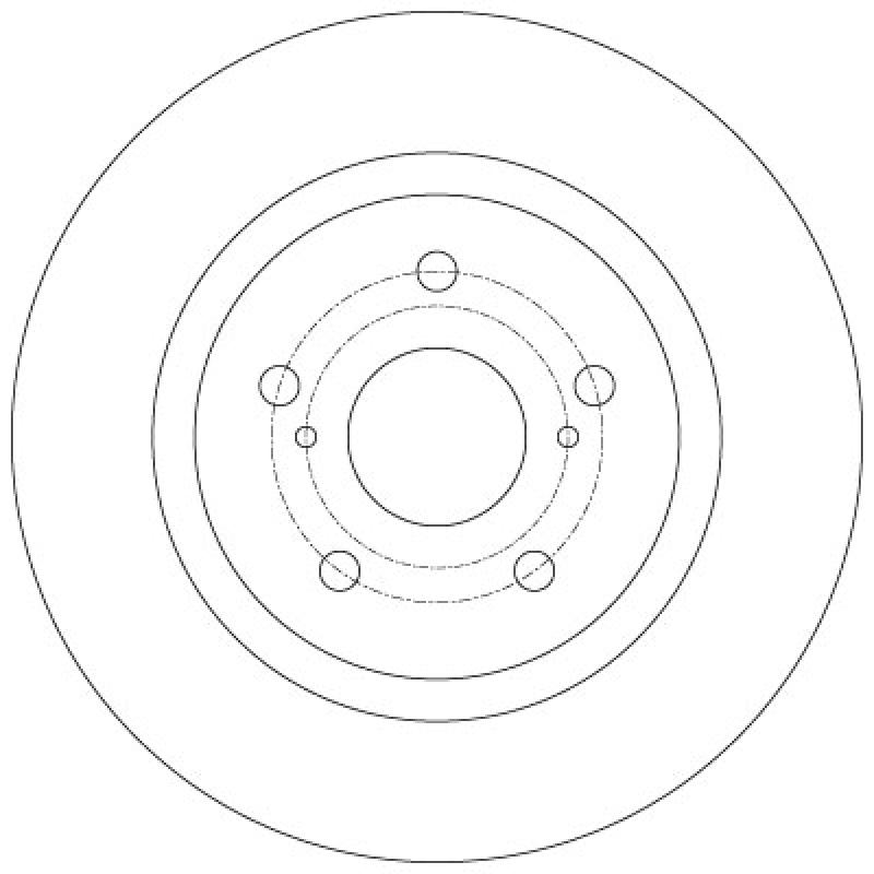 Jeu de 2 disques de frein arrière TRW DF6324 - Visuel 1