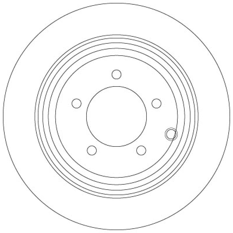 Jeu de 2 disques de frein arrière TRW DF6326 - Visuel 1