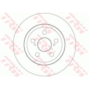 Jeu de 2 disques de frein arrière TRW [DF6331]