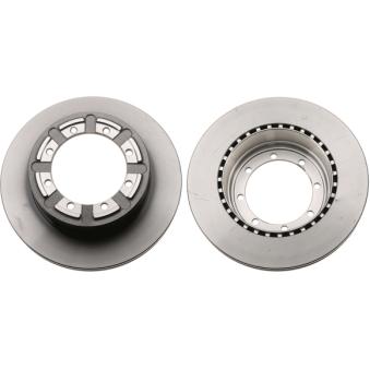 Jeu de 2 disques de frein arrière TRW [DF6335S]