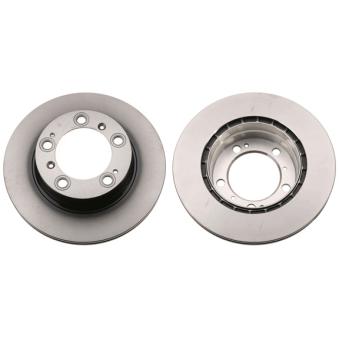 Jeu de 2 disques de frein arrière TRW DF6338 pour PORSCHE BOXSTER S 3.2 - 252cv