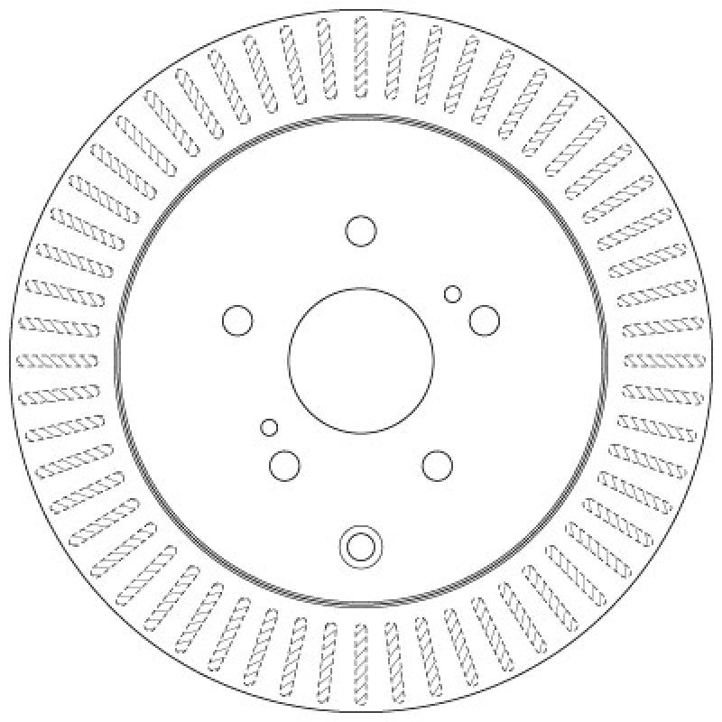 Jeu de 2 disques de frein arrière TRW DF6351 - Visuel 1