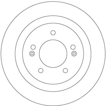 Jeu de 2 disques de frein arrière TRW OEM 584113Z100