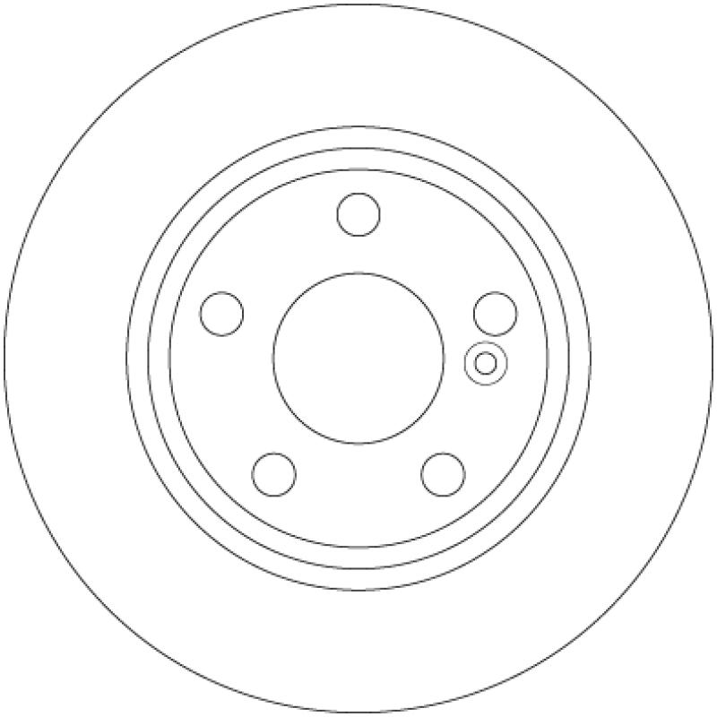 Jeu de 2 disques de frein arrière TRW DF6376 - Visuel 1