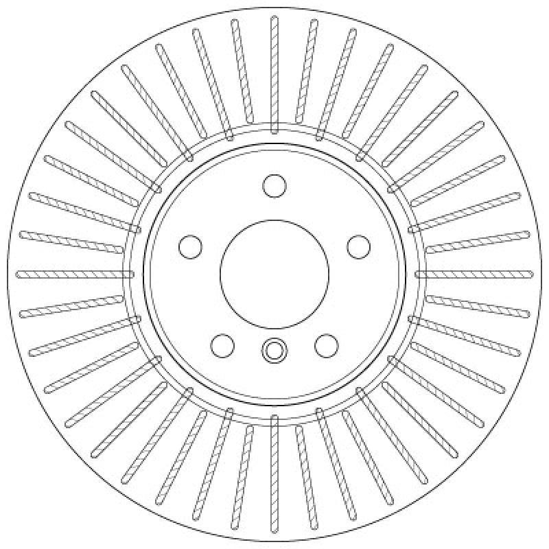 Jeu de 2 disques de frein avant TRW DF6408S - Visuel 1