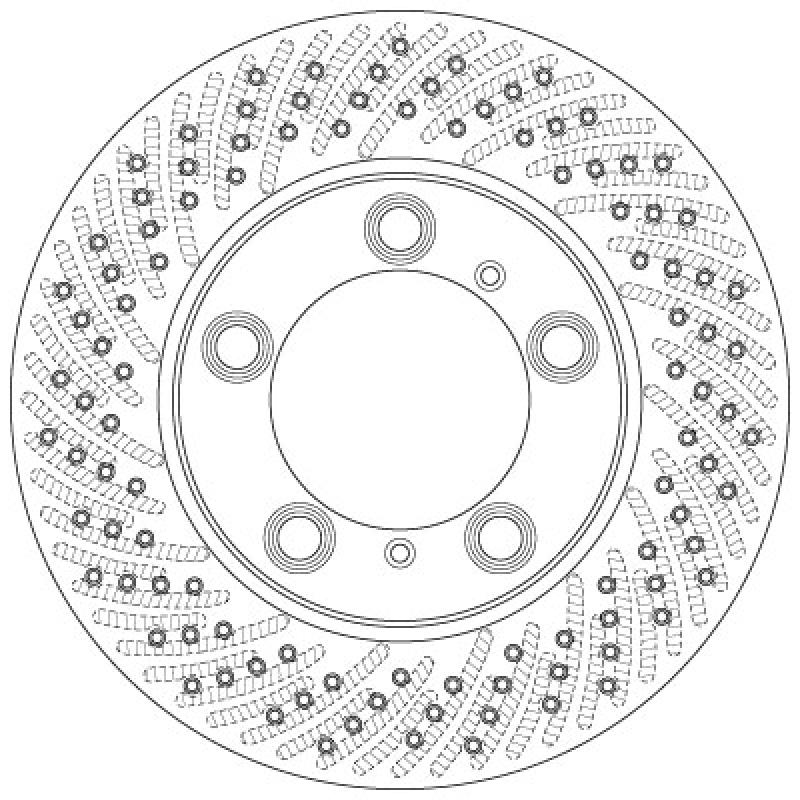 Disque de frein avant gauche TRW DF6413S - Visuel 1