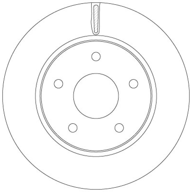 Jeu de 2 disques de frein avant TRW DF6415 - Visuel 1