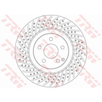 Jeu de 2 disques de frein avant TRW DF6433S pour TOYOTA COROLLA E 230 - 204cv