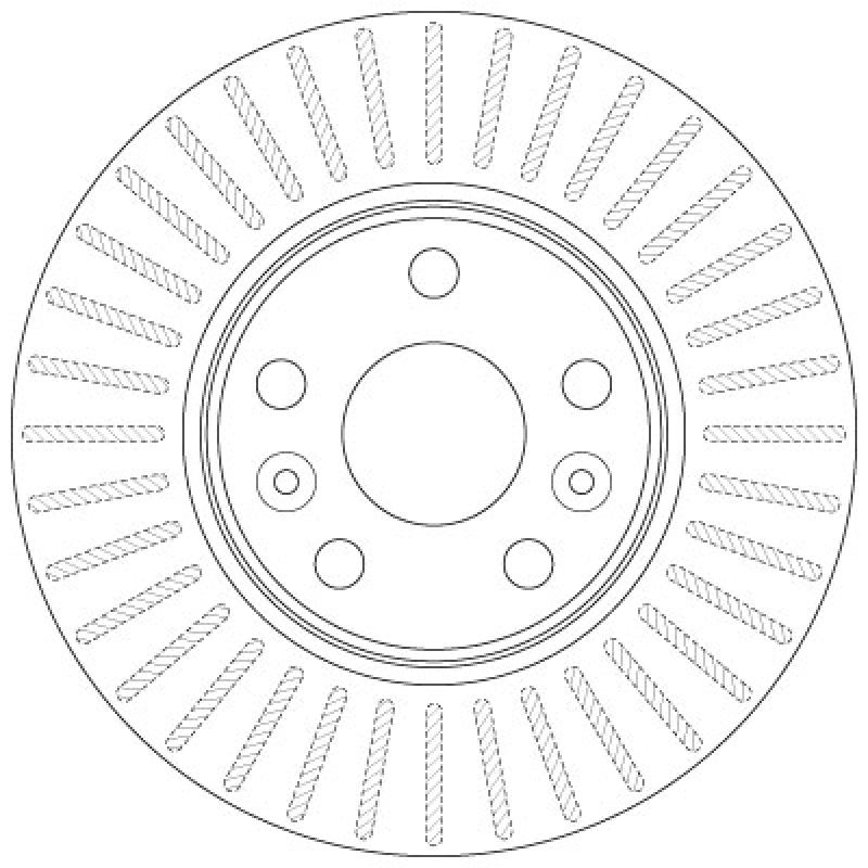 Jeu de 2 disques de frein avant TRW DF6448 - Visuel 1