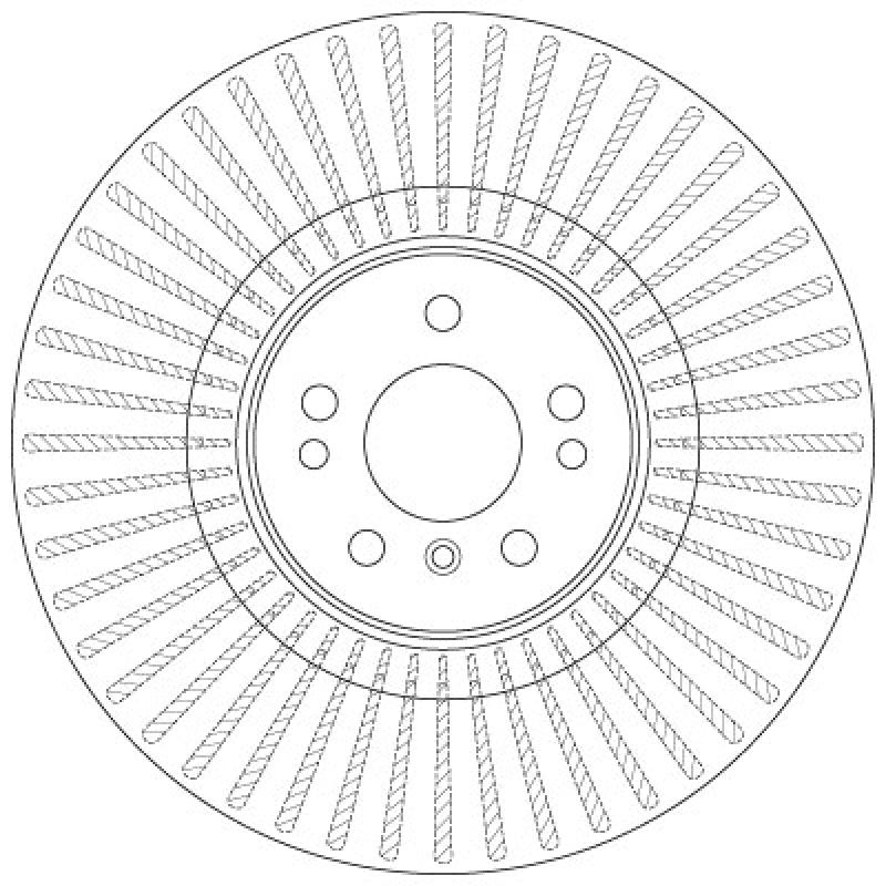 Jeu de 2 disques de frein avant TRW DF6456S - Visuel 1