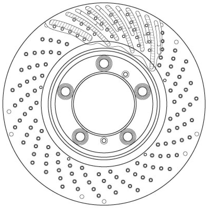 Disque de frein avant gauche TRW DF6464S - Visuel 1