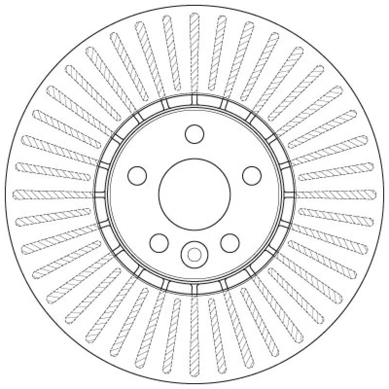 Jeu de 2 disques de frein avant TRW DF6472S - Visuel 1